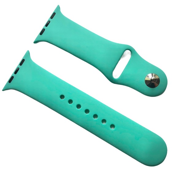 5/$20 NEW MiNT Green Silicone Sport Band Apple Watch 42/44/45/49mm S/M - Picture 1 of 8